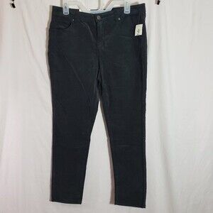 Style & Co Cord Tummy Slim Carbon Grey 12 Petite (AK)